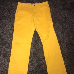 Men Tommy Hilfiger Yellow Pants